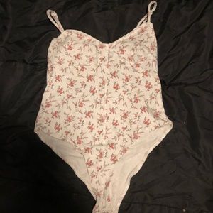 Forever 21 floral lace body suit